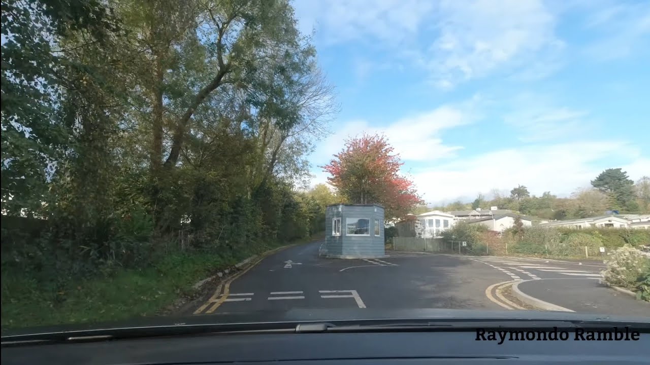 Driving out of ladram bay