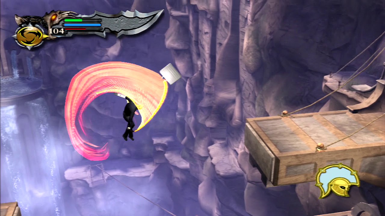 God of War - skipping Cliffs of Madness bridge (Blades-only)