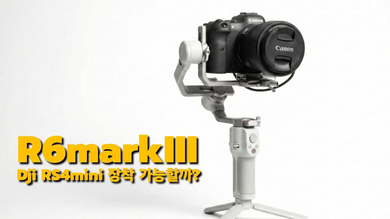 캐논 R6markIII dji RS4mini 장착 가능할까?