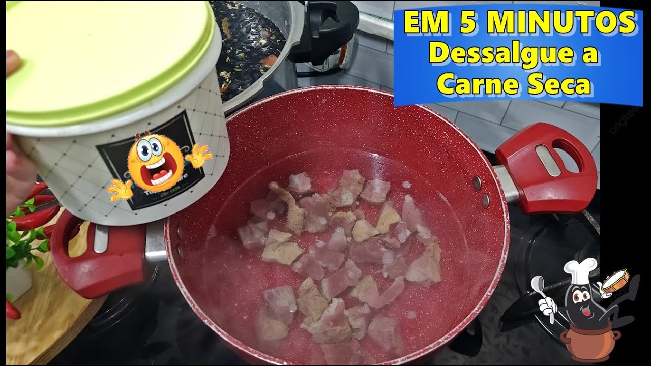 COMO DESSALGAR A CARNE SECA EM 5 MINUTOS - FÁCIL E MUITO PRÁTICO