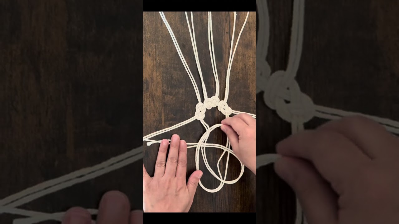 #Macrame Carrick Bend knot.#