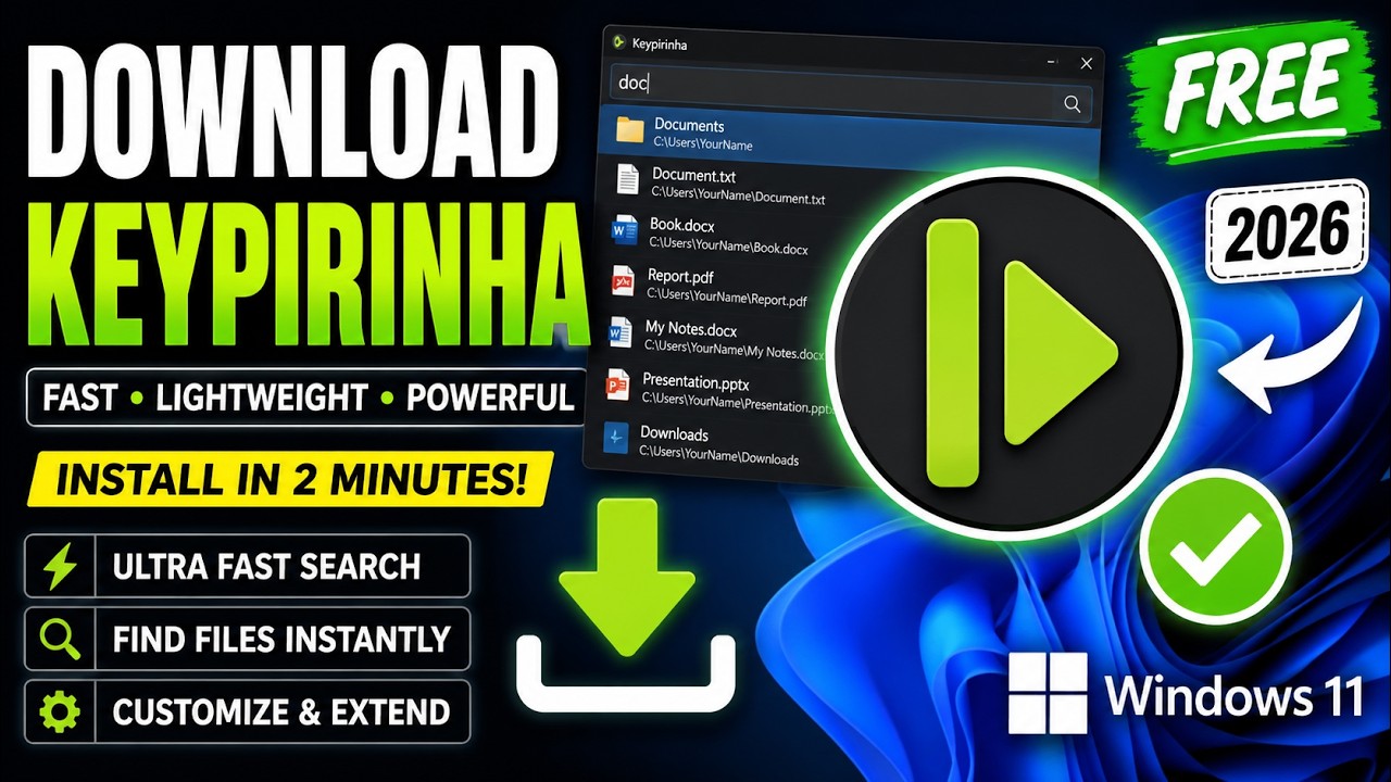 Этот инструмент поиска для Windows быстрее всего остального! Установите Keypirinha (2026)