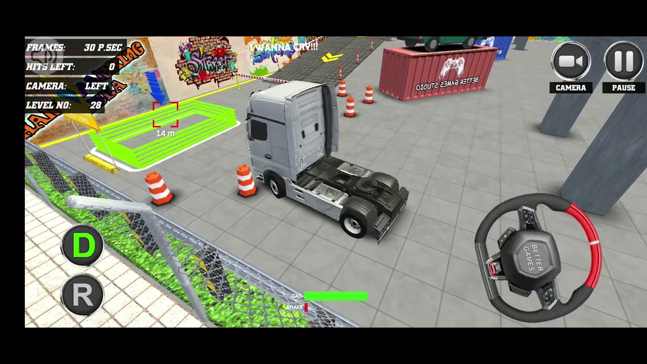 Oil Tanker Truck || Driving School || One Touch Parking #games #oiltankertruckdriving #parking 