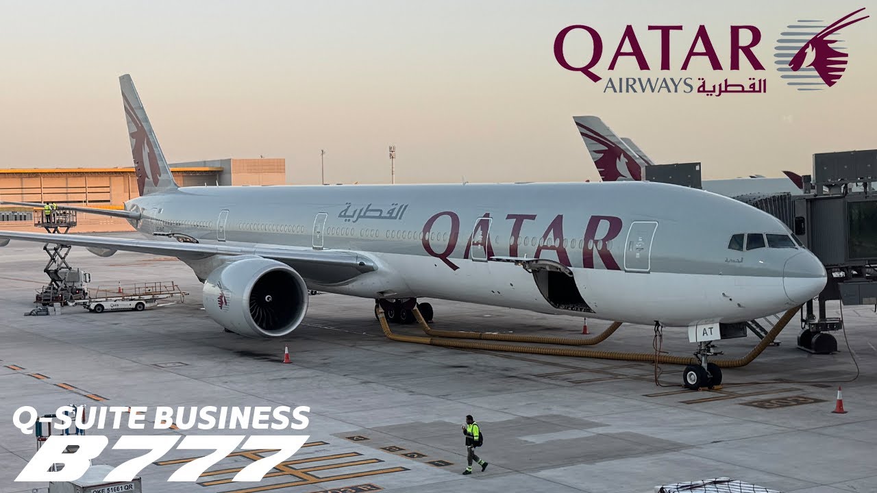 BUSINESS CLASS 🇦🇺 (MEL) Melbourne - Doha (DOH) 🇶🇦 Qatar Q-Suite Boeing 777-300ER FULL FLIGHT REPORT