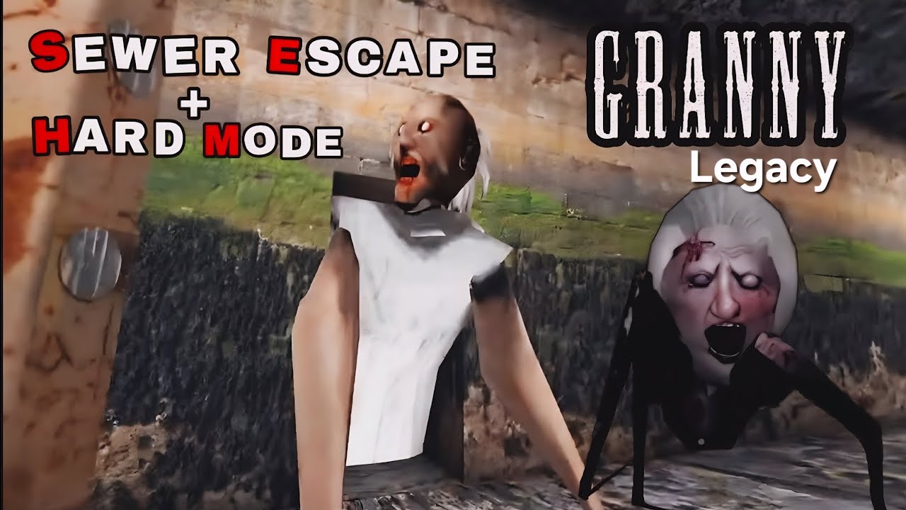 I escaped from Granny's House ( Sewer Escape ) in Hard Mode | Dark Lord Gaming 
