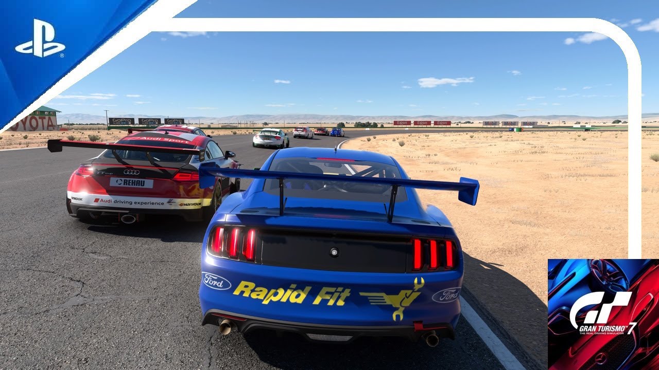 GT7 | Daily Race C | Willow Springs International Raceway: Big Willow | Ford Mustang Group 4