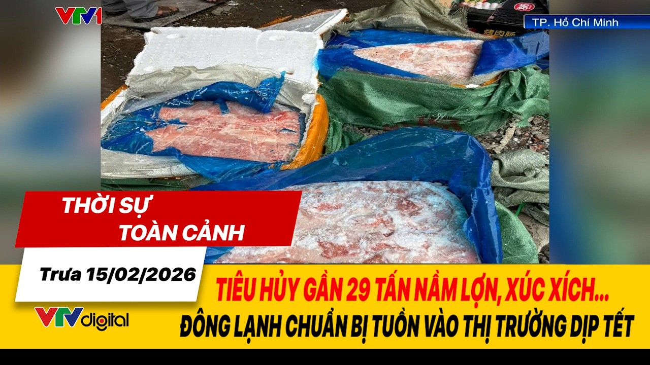 TSTC 15/02: Tiêu hủy gần 29 tấn nầm lợn, xúc xích... đông lạnh chuẩn bị tuồn vào thị trường dịp Tết