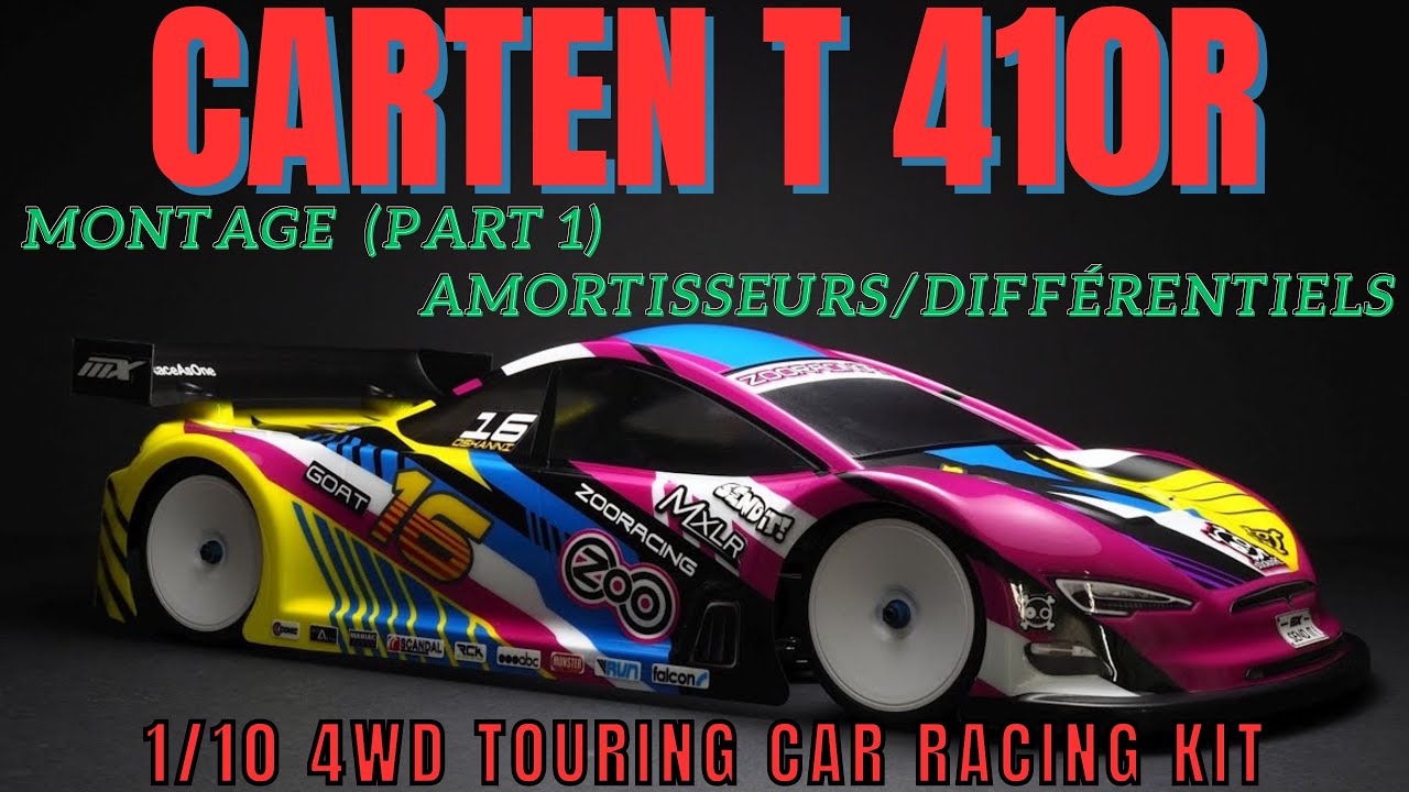 CARTEN T410R montage (Part 1) amortisseurs / différentiels