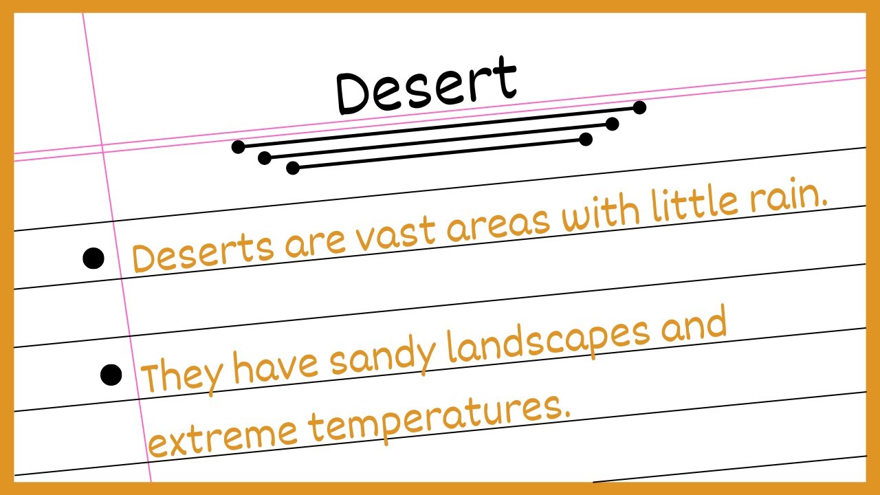 10 Lines on Desert in English | Essay on Desert | Few Sentences About Desert