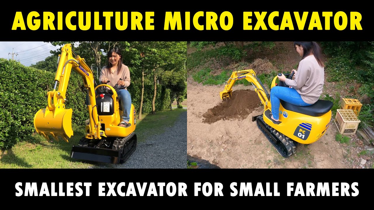 Smallest Excavator for Small Farmers | Agriculture Micro Excavator | Komatsu PC01