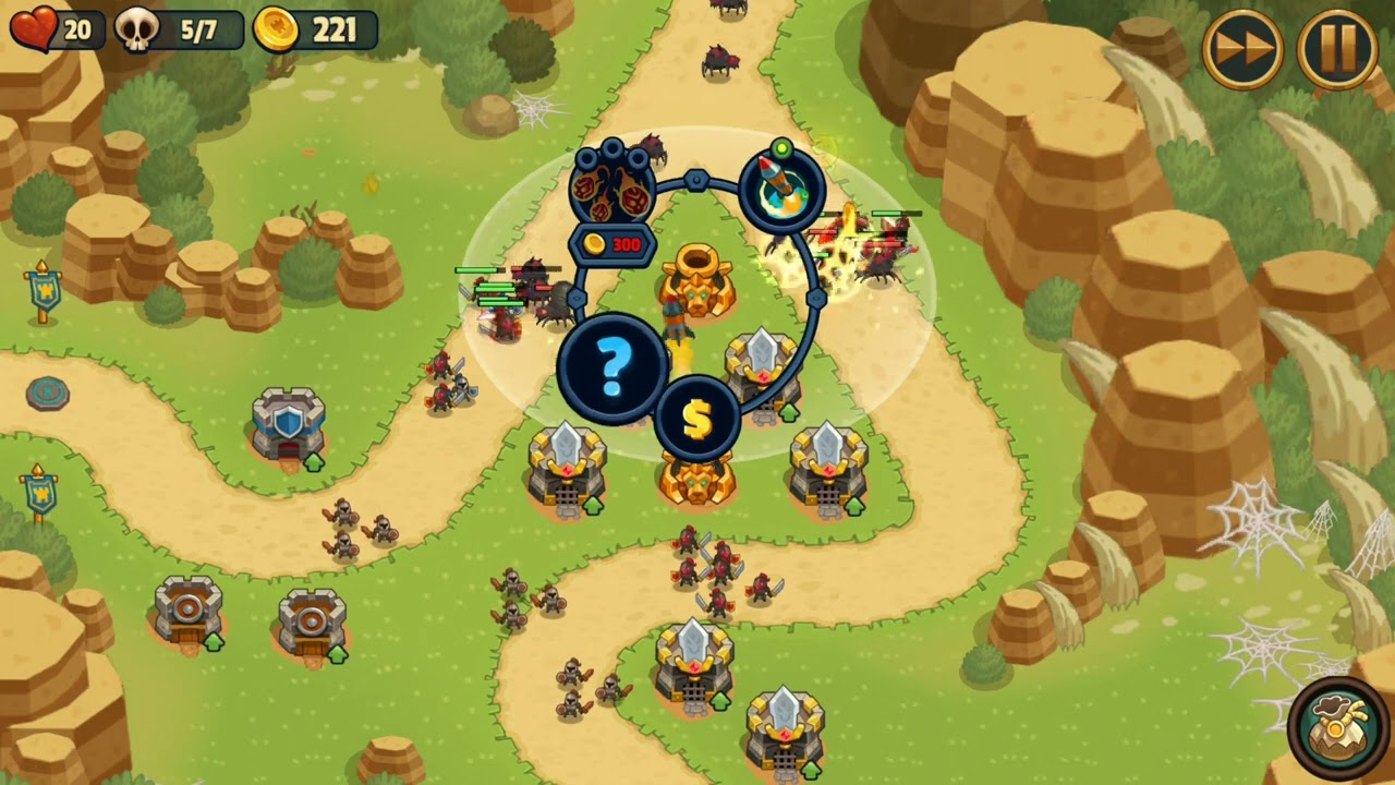 Realm Defense - World 1 | Level 13 (Thorn Canyon) | Towers Only Mode | 3 Stars | No Spell