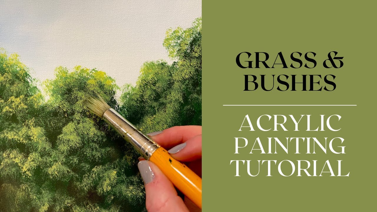 Easy BUSHES — урок по рисованию акрилом