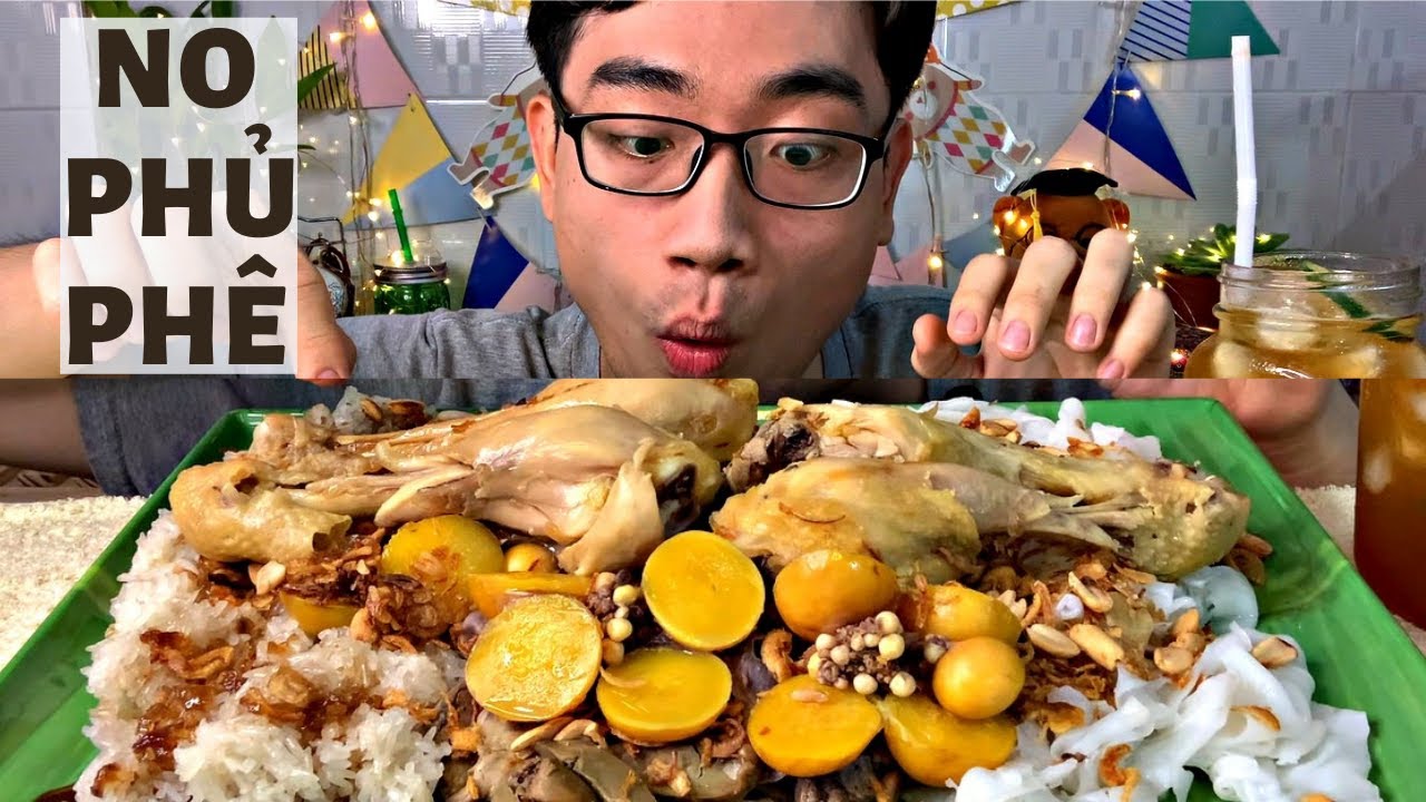 Ăn Sáng Với Mâm Bánh Ướt Lòng Gà + Xôi Lòng Gà Trứng Gà Non Ăn Kèm Đùi Gà Ngon Nhức Nách No Phủ Phê