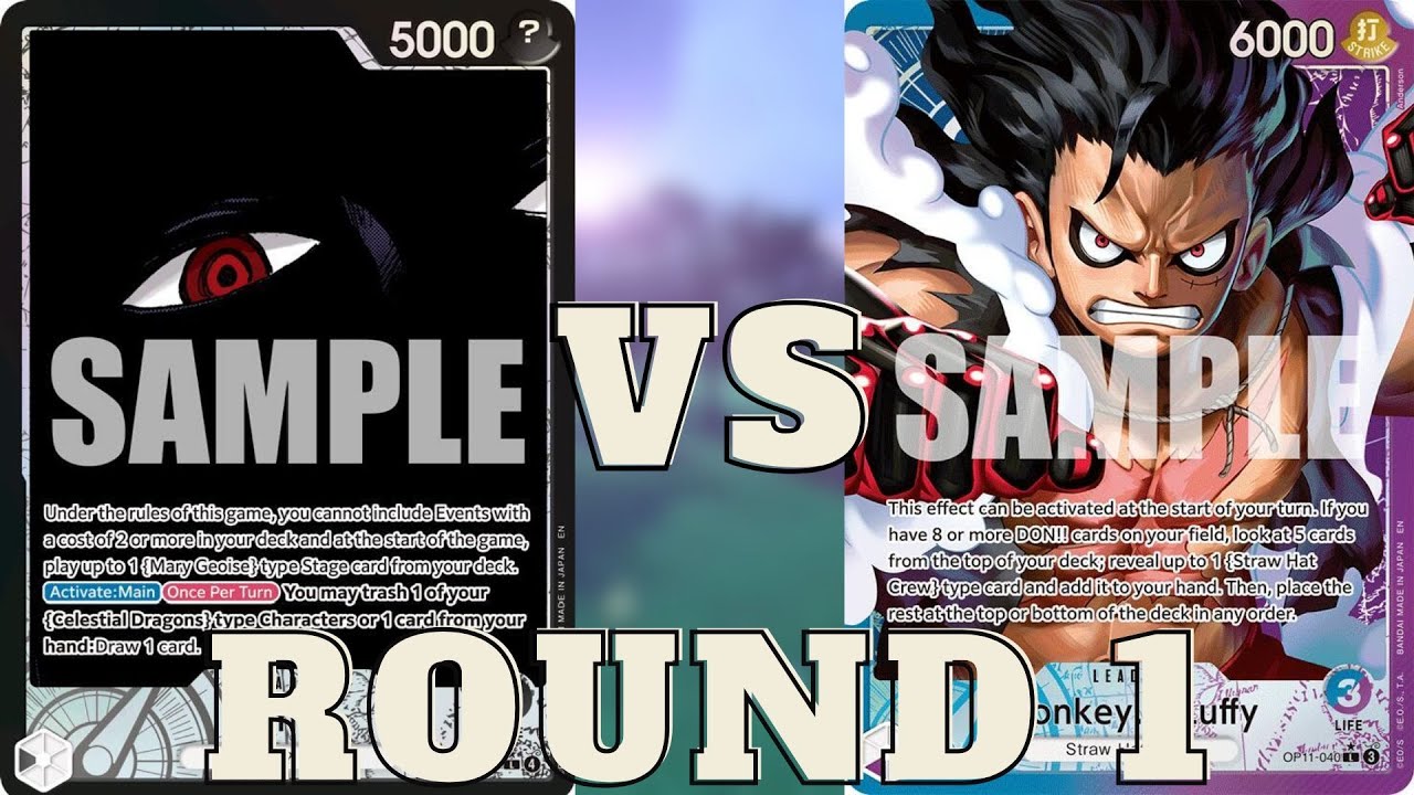 [OP-13] Black IMU Vs Blue/Purple Luffy | Round 1!! | To Close For Comfort!!!!!