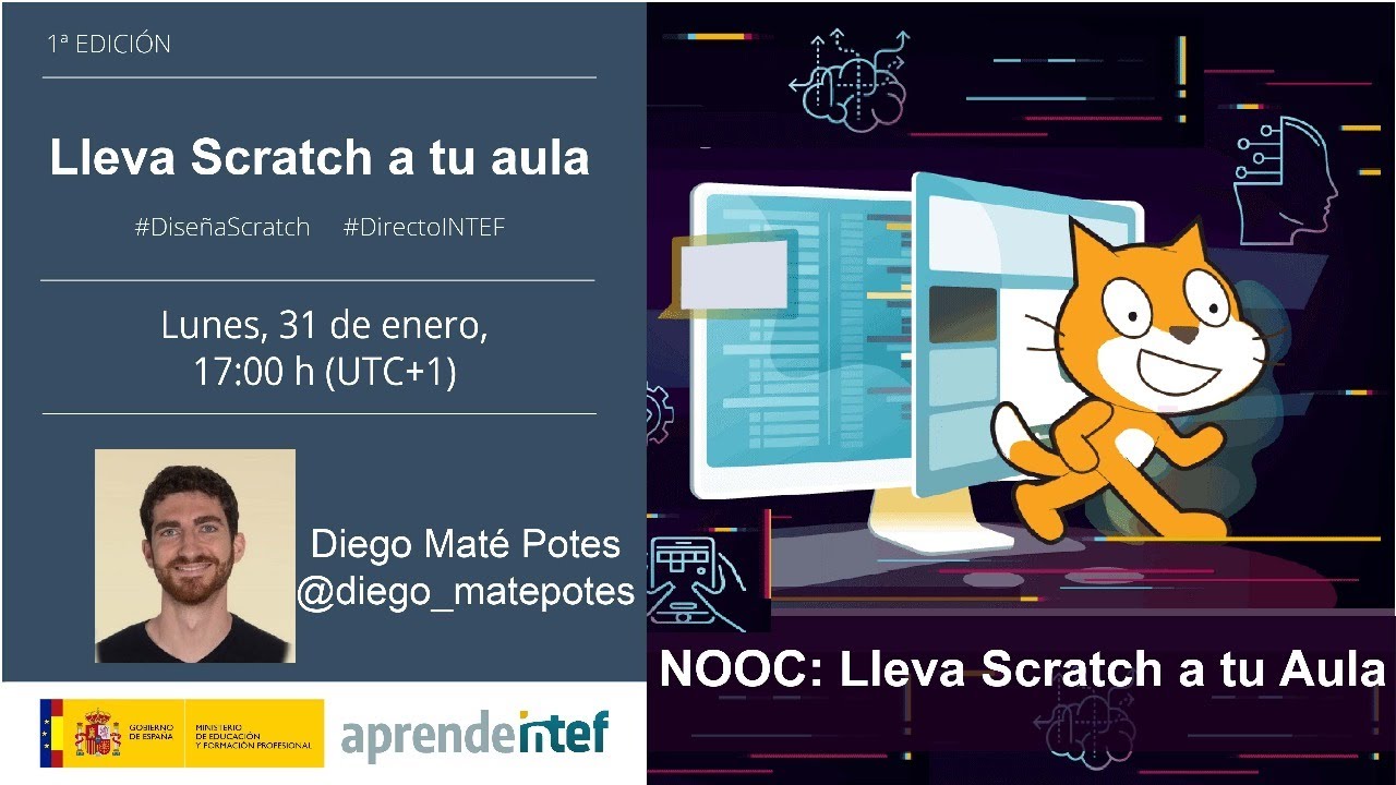 DirectoINTEF:  “Lleva Scratch a tu aula”  #DiseñaScratch