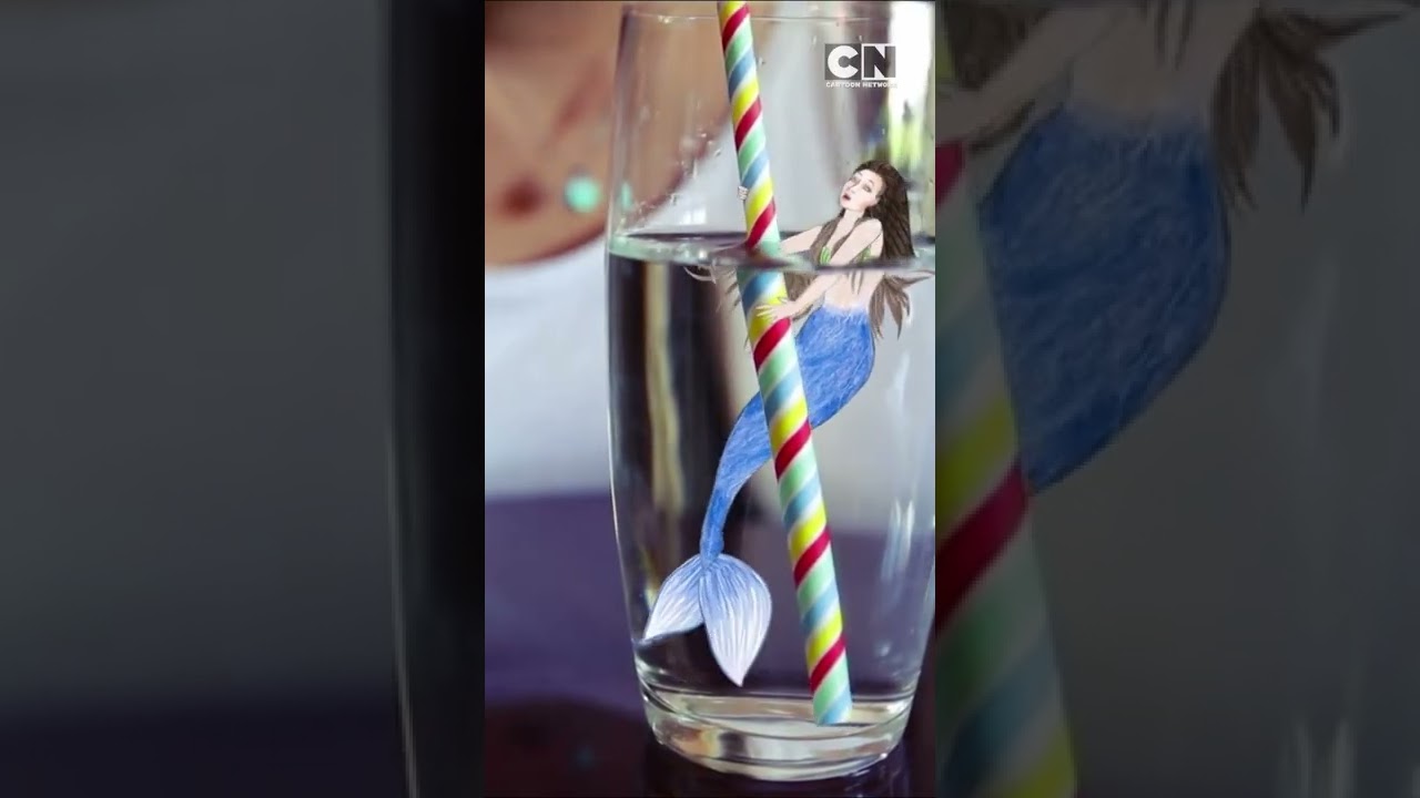 Mermaid in Your Cup of Water! | Sketchy Show on Cartoon Network Asia #shorts