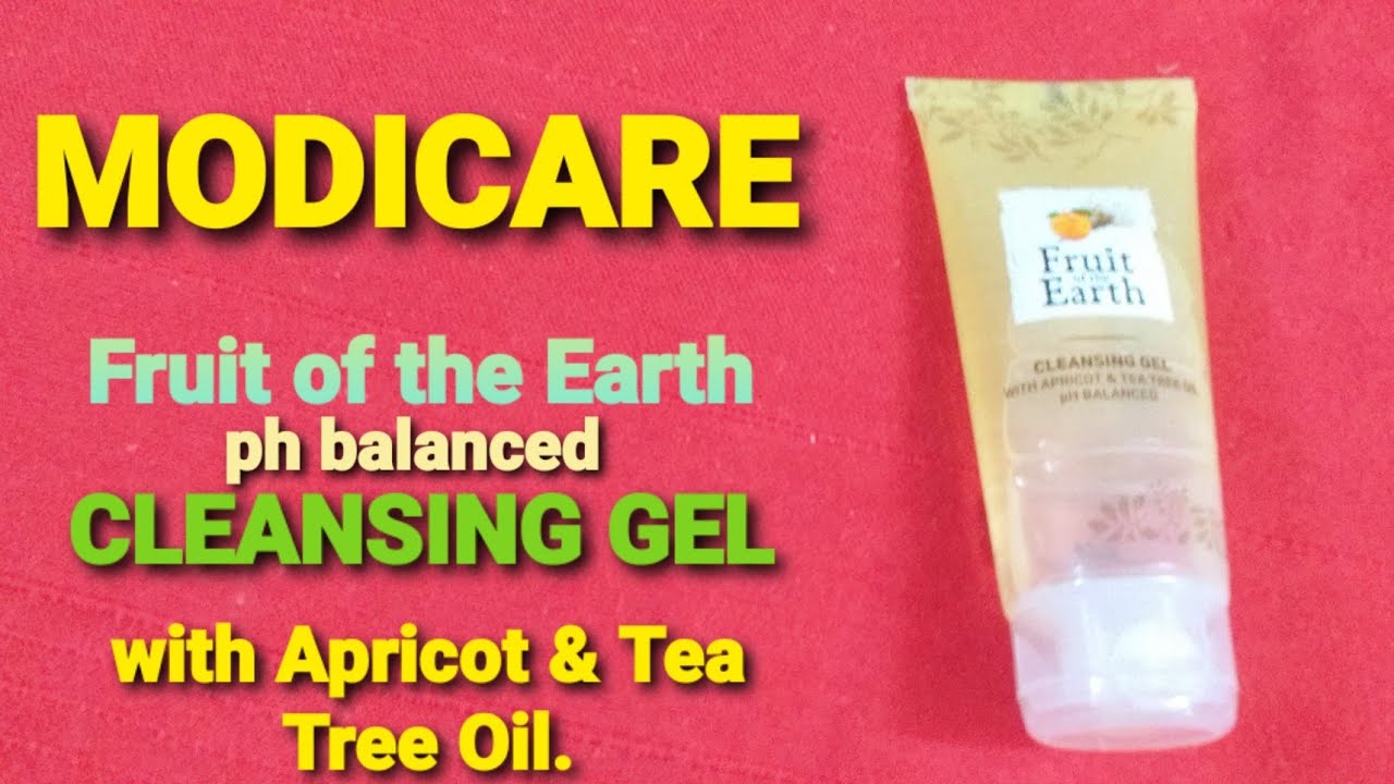 MODICARE Fruit of the Earth Ph balanced CLEANSING GEL with Apricot and Tea Tree Oil