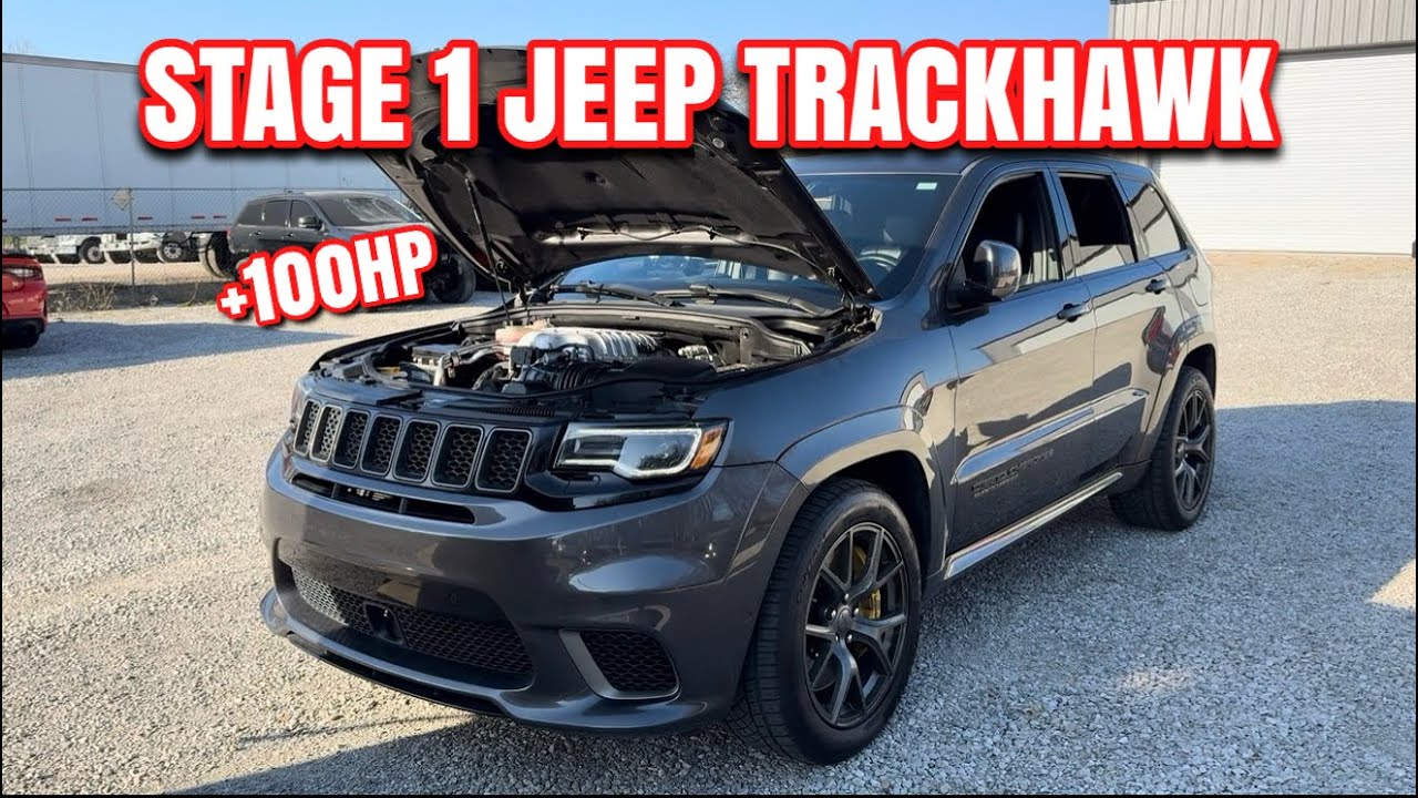This Jeep Trackhawk Just Woke Up Stage 1 Package Installed @luckeyracing 