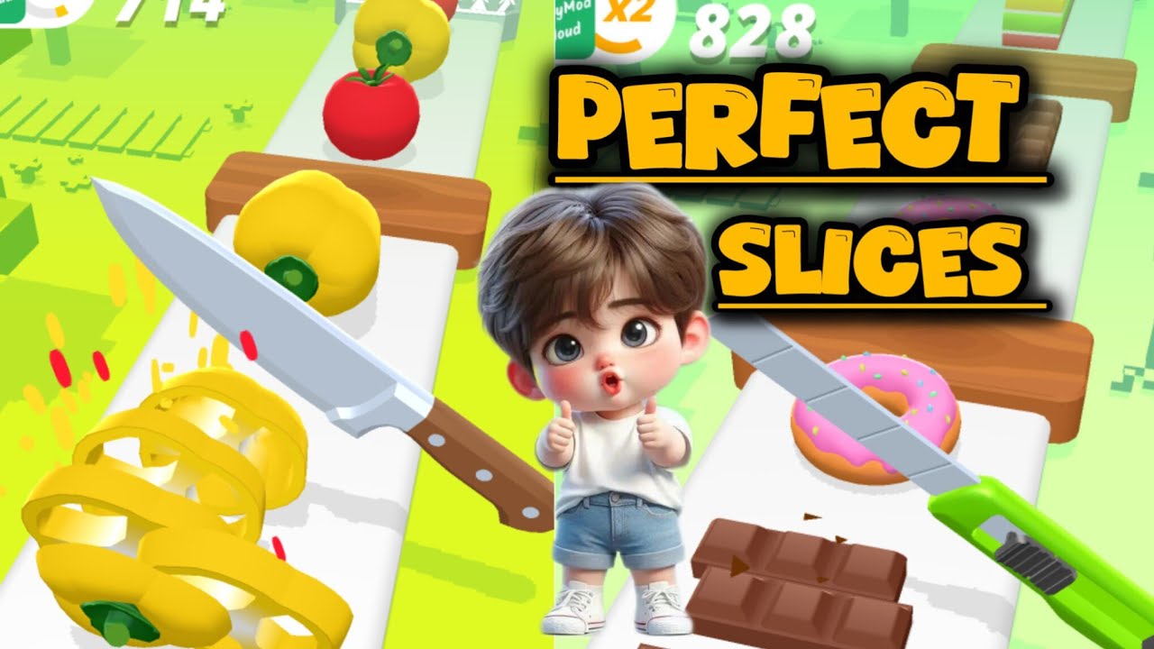 Perfect Slices 🔪 #perfectslices #viralgaming #ytshorts