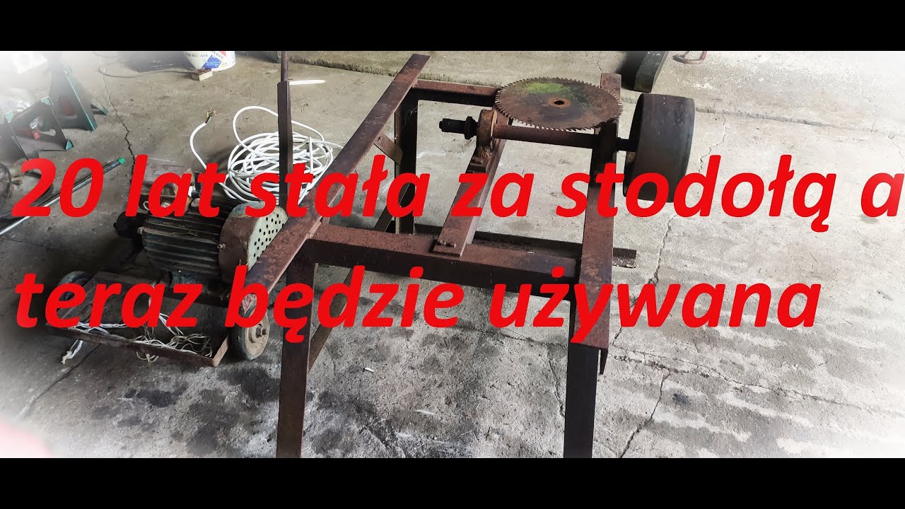 Krajzega do drewna (piła tarczowa stołowa) z przed ponad 50 lat Czy uda się ją uruchomić??