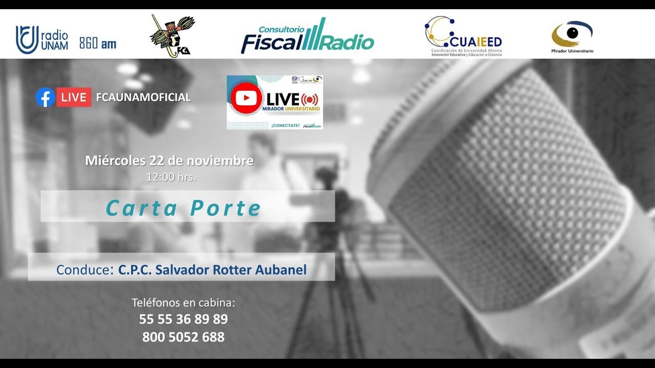 Carta Porte | 22NOV23 | Consultorio Fiscal Radio