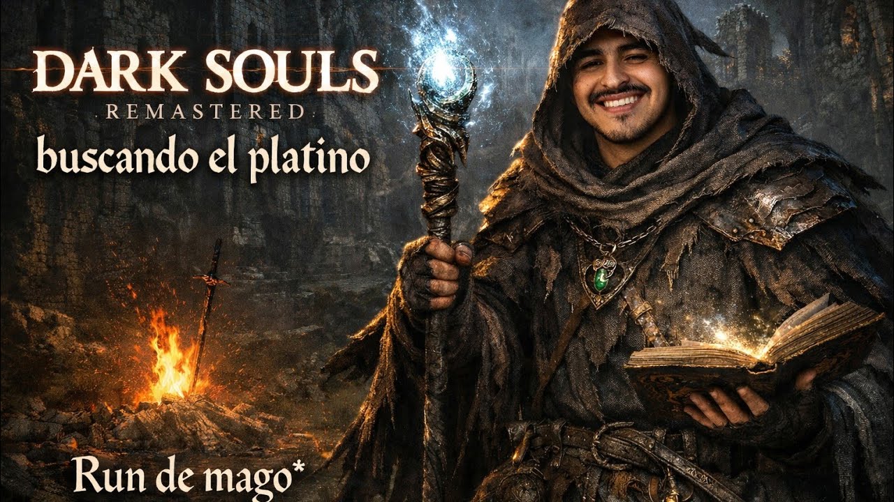 Dark Souls Remastered - Buscando el platino - Run de magia - Noche de farmeo - parte 5