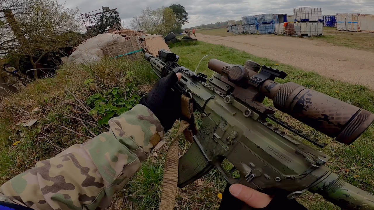 rancam 25mm scopecam  vs xiaomi yi upgraded 8mm lens airsoft gameplay @gunman air soft uk