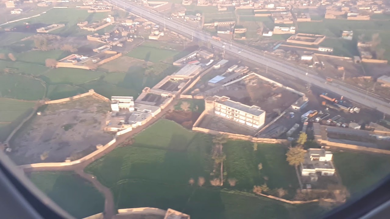 Emirates landing at Peshawar airport...
