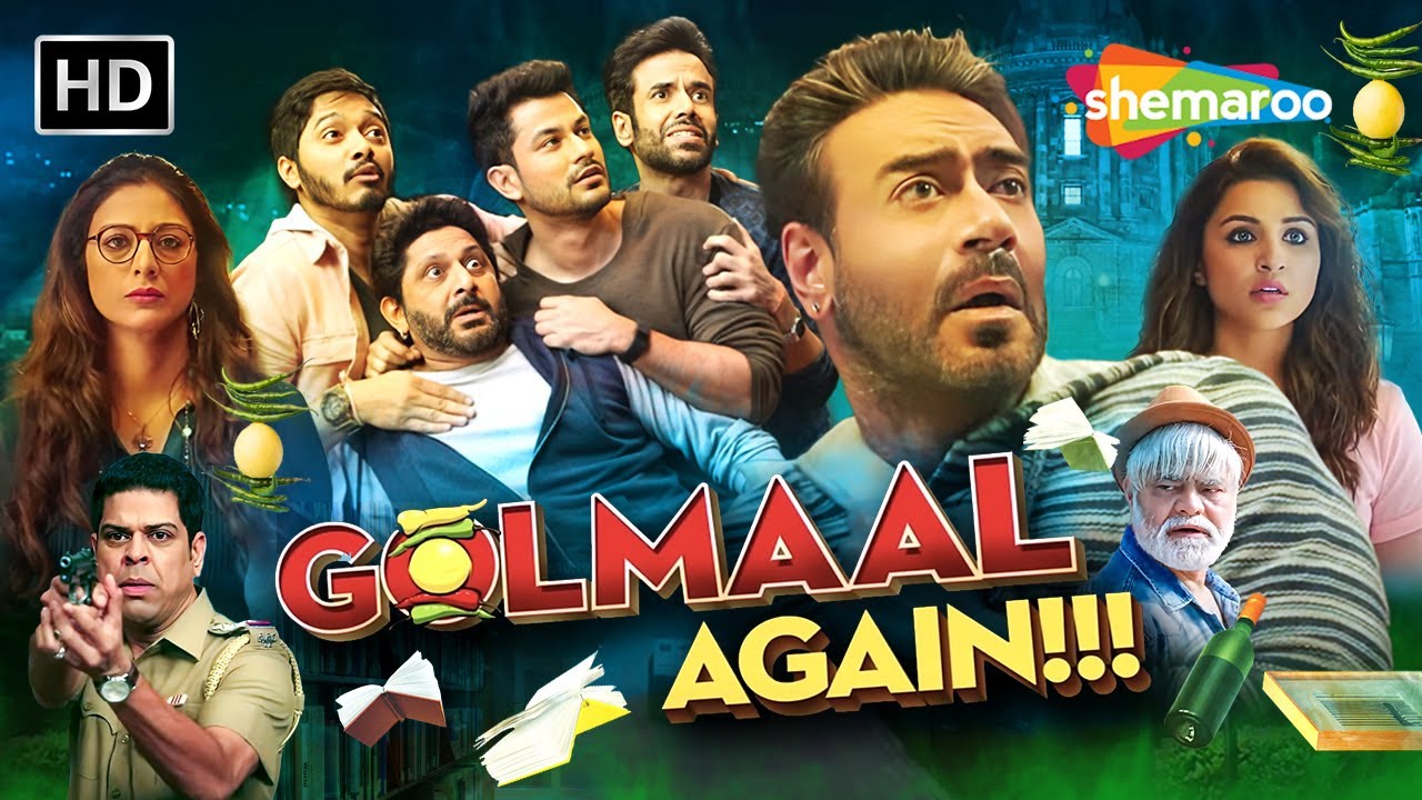 Golmaal Again Full Movie - Ajay Devgn, Tabu, Arshad, Johny, Kunal, Tusshar | Best Comedy