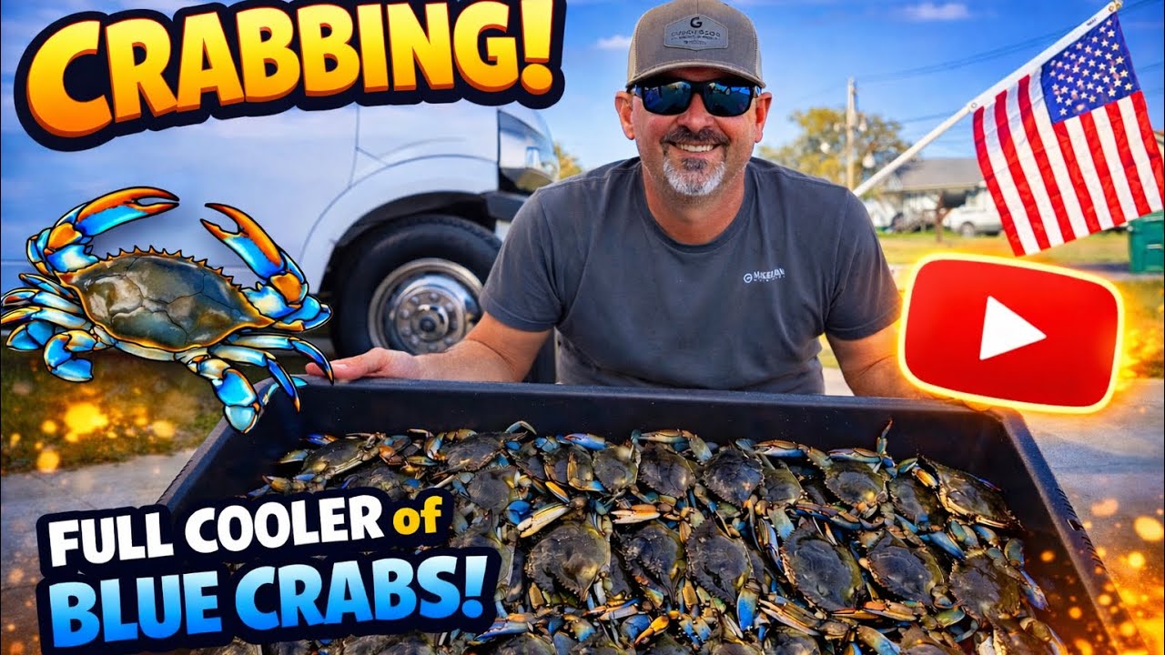 Ловля луизианских голубых крабов (поимка и приготовление)