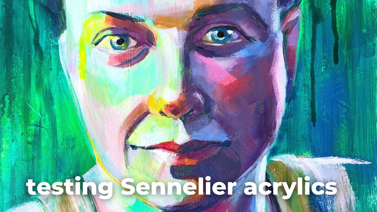 Как абстрактные акриловые краски Sennelier могут ПРЕОБРАЗИТЬ вашу портретную живопись