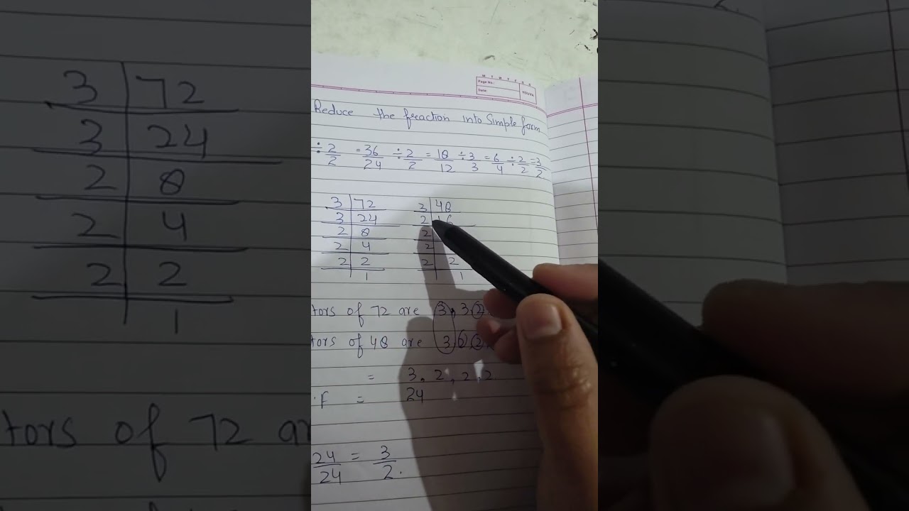 How to reduce the Fraction 