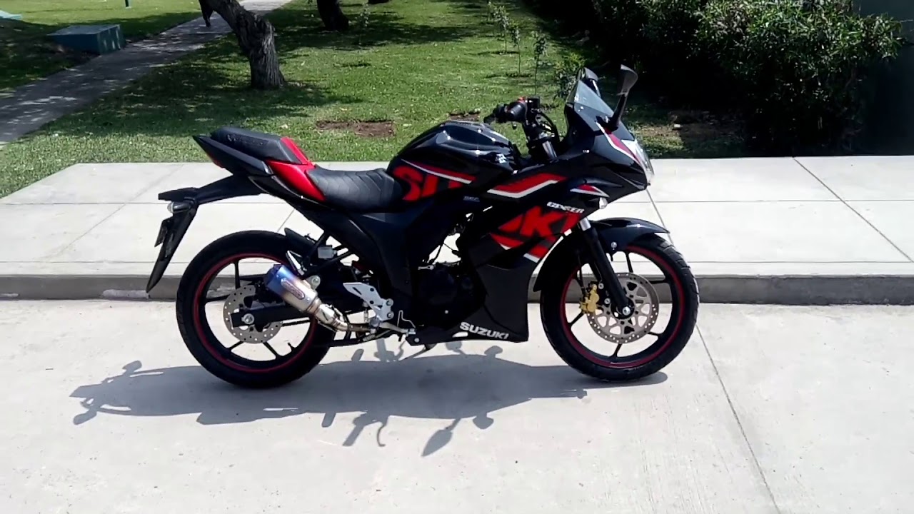Suzuki gixxer sf 2017 Black modificada