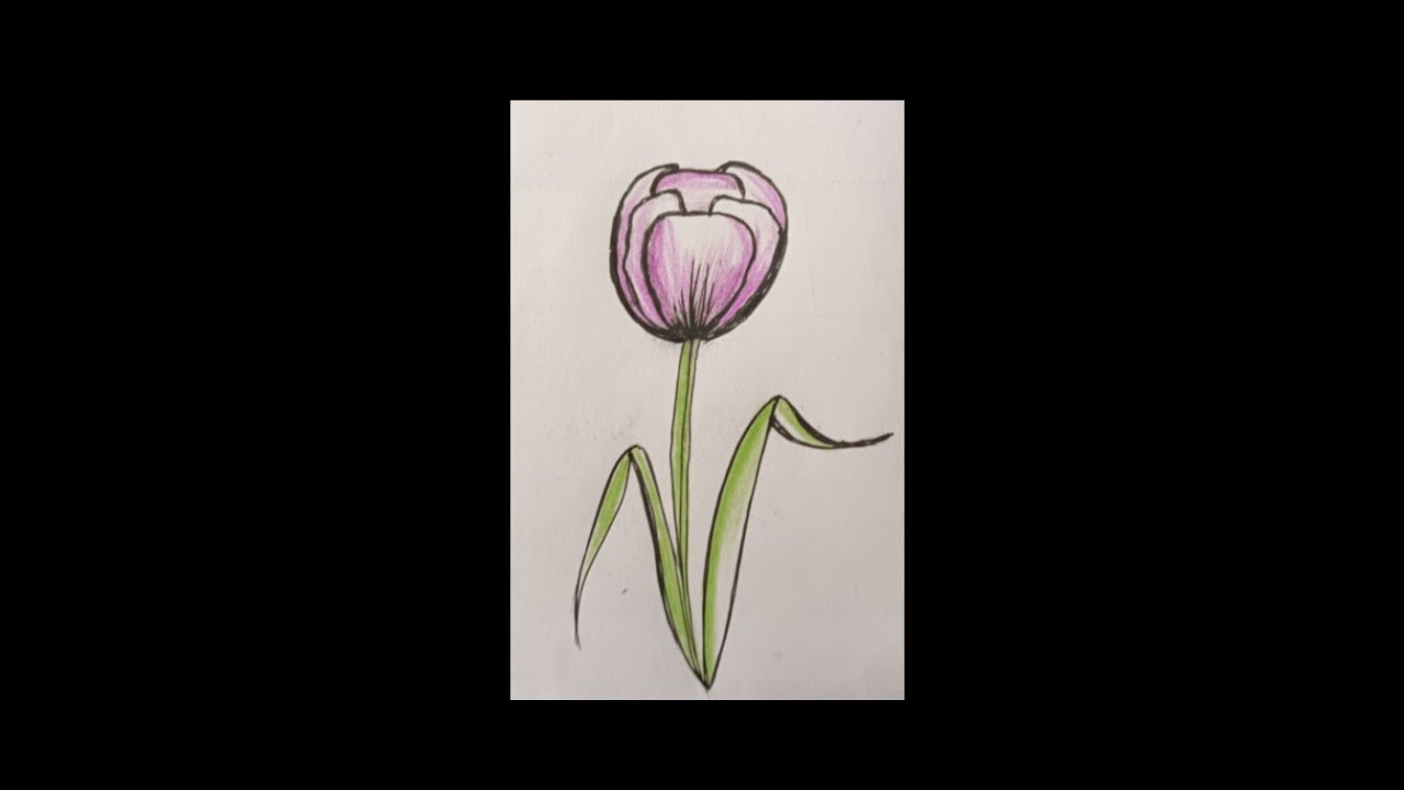Day-1 Simple and easy flower drawing #flowers #day #easy 