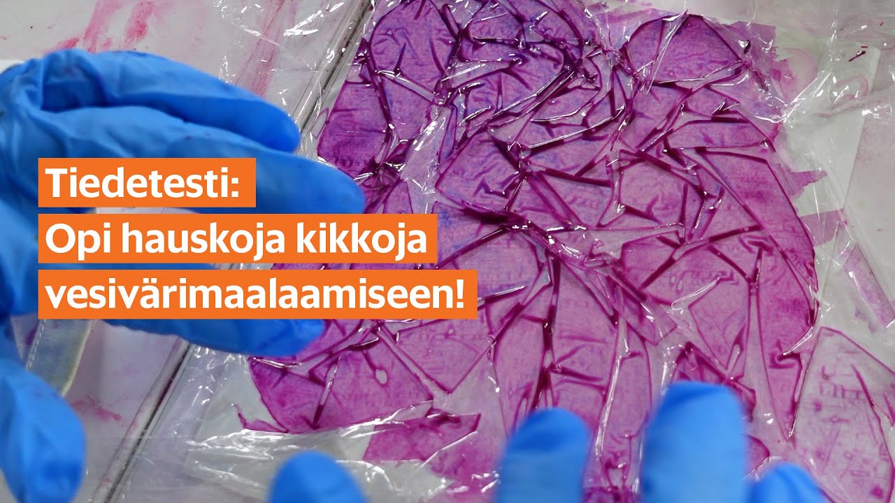 Tiedetesti: Erikoisefektejä vesivärimaalaamiseen!