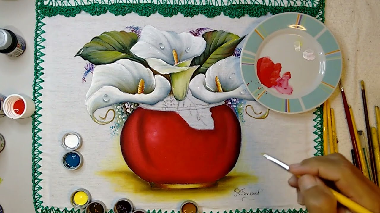 Roberto Ferreira - Novo Projeto - Vamos Aprender a Pintar Vaso com Copos de Leite - Parte 2
