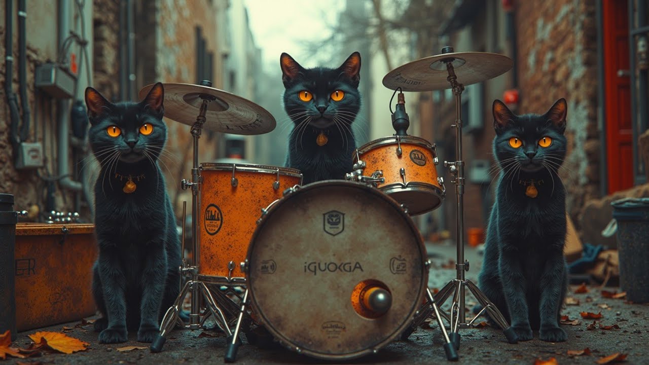 Street Alley Cats Slow Gypsy Jazz Instrumental Music Relaxing Balkan Rhythm Vibes