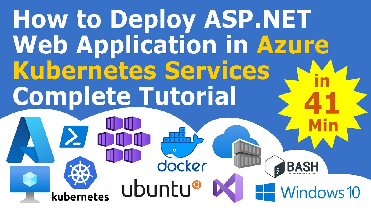 How to Deploy ASP.NET Web Application in Azure Kubernetes Services | Complete Tutorial | AKS