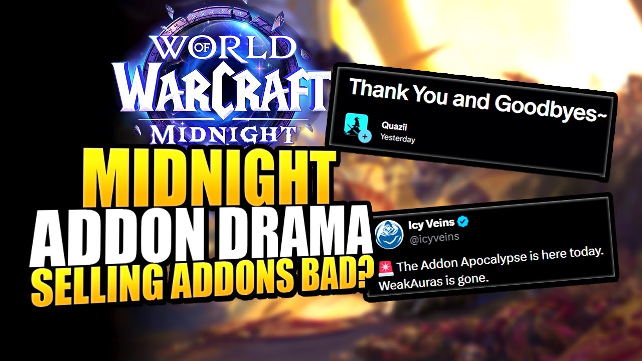 WoW Midnight Addons Cause HUGE Drama - Quazii Quit, Paid Addons Bad?