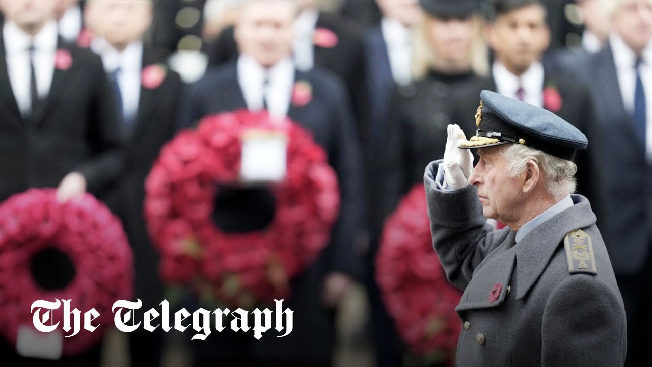 In full: King Charles leads Remembrance Sunday ceremony at the Cenotaph