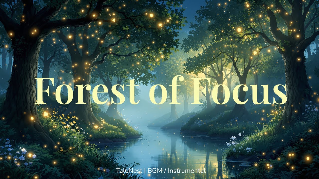 🌲 Forest of Focus 🌲✨ Enchanted Forest Study BGM | Magical Fantasy Music