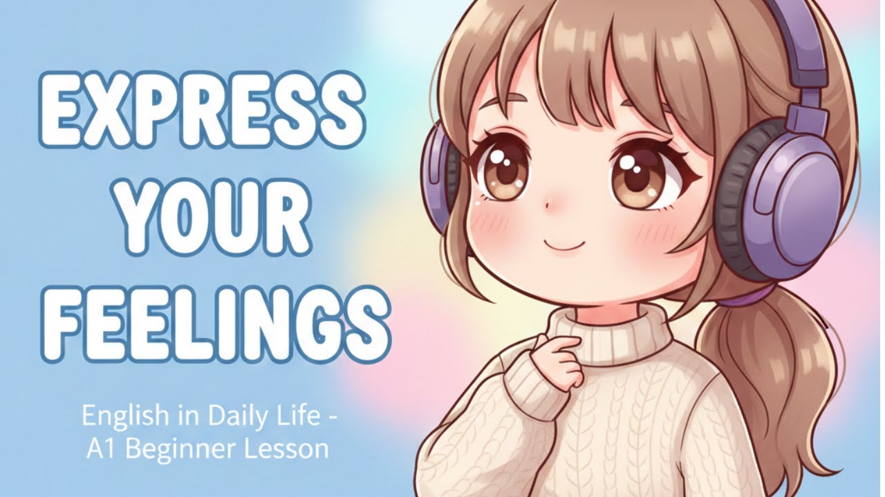 How to Express Your Feelings in English 😊 | English for Beginners A1