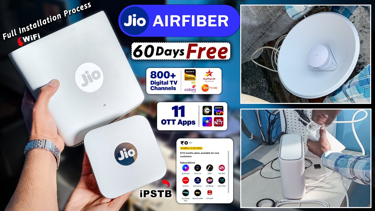 🛜Free🛜, Jio Airfiber Installation, jio airfiber free installation process, Full Expireance ....👌👌