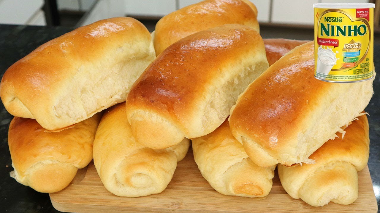 PÃO CASEIRINHO DE LEITE NINHO I O MELHOR PÃO QUE JÁ FIZ NO CANAL