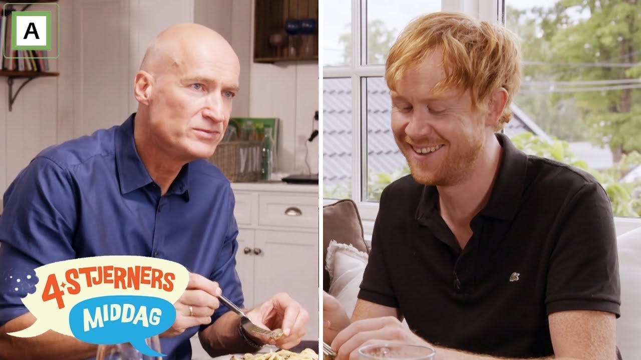 4-stjerners middag | Erik Thorstvedt gjør narr av høyden til Rolf Kristian Larsen | discovery+ Norge