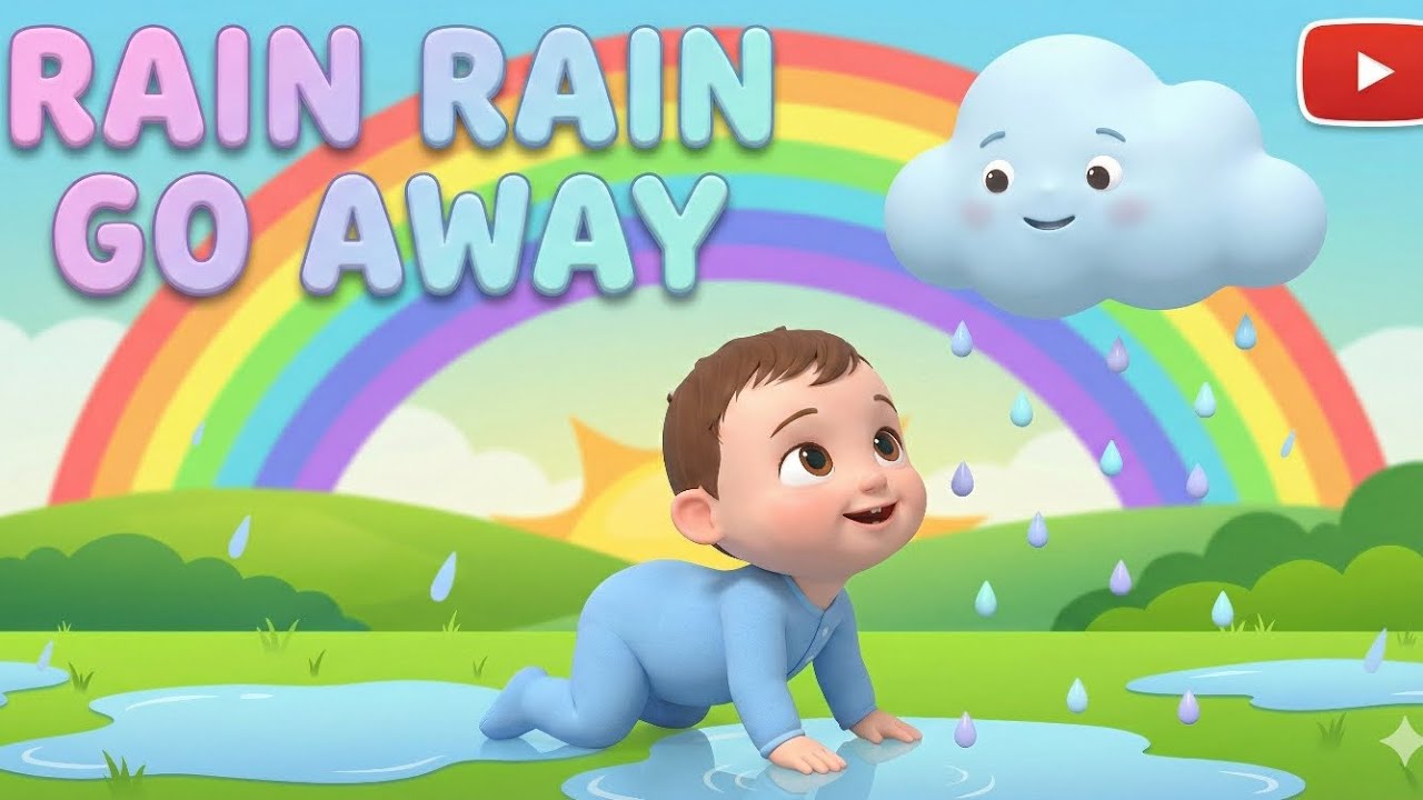 Rain Rain Go Away 🌧️☀️ | Family Song for Toddlers | 3D Animation/nursery rhymes 