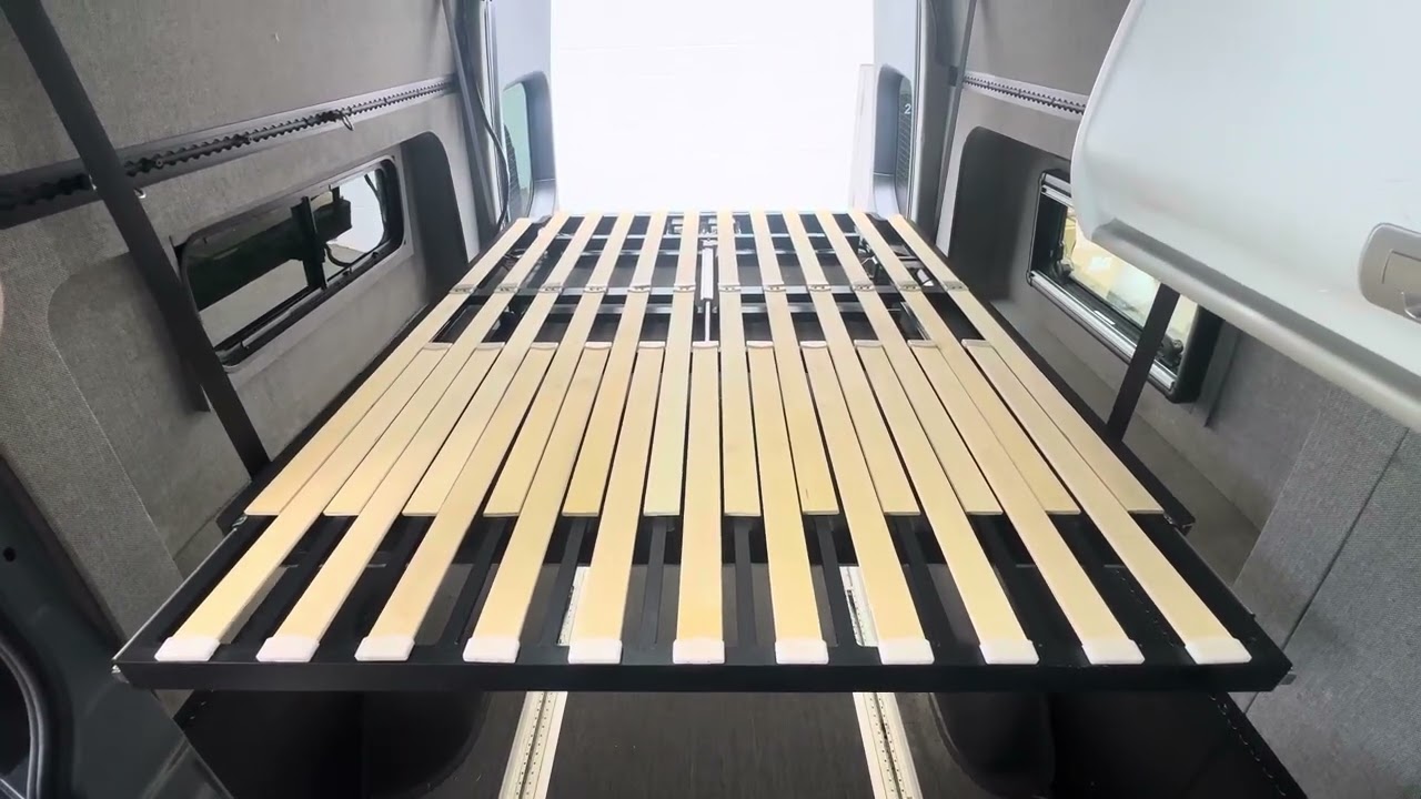 Tec Vanlife Expandable Elevator Camper Van Bed Platform System from Nomadic Supply Company