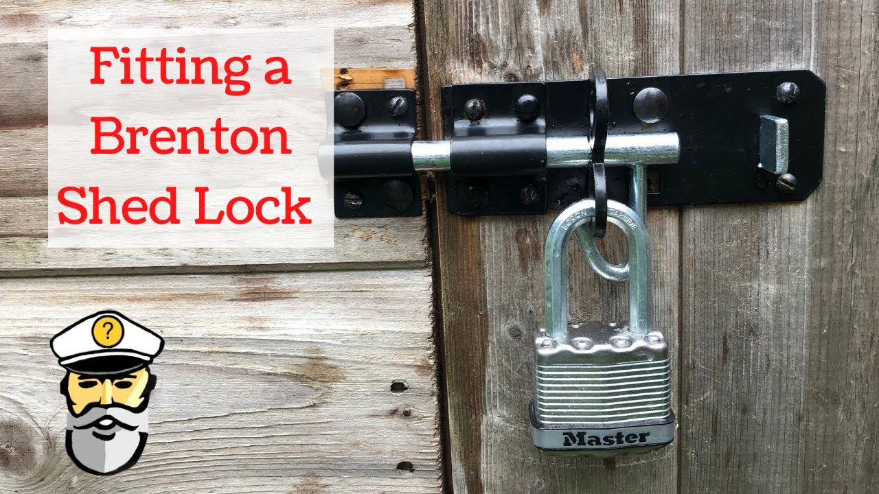 Fitting a Brenton bolt lock to a shed