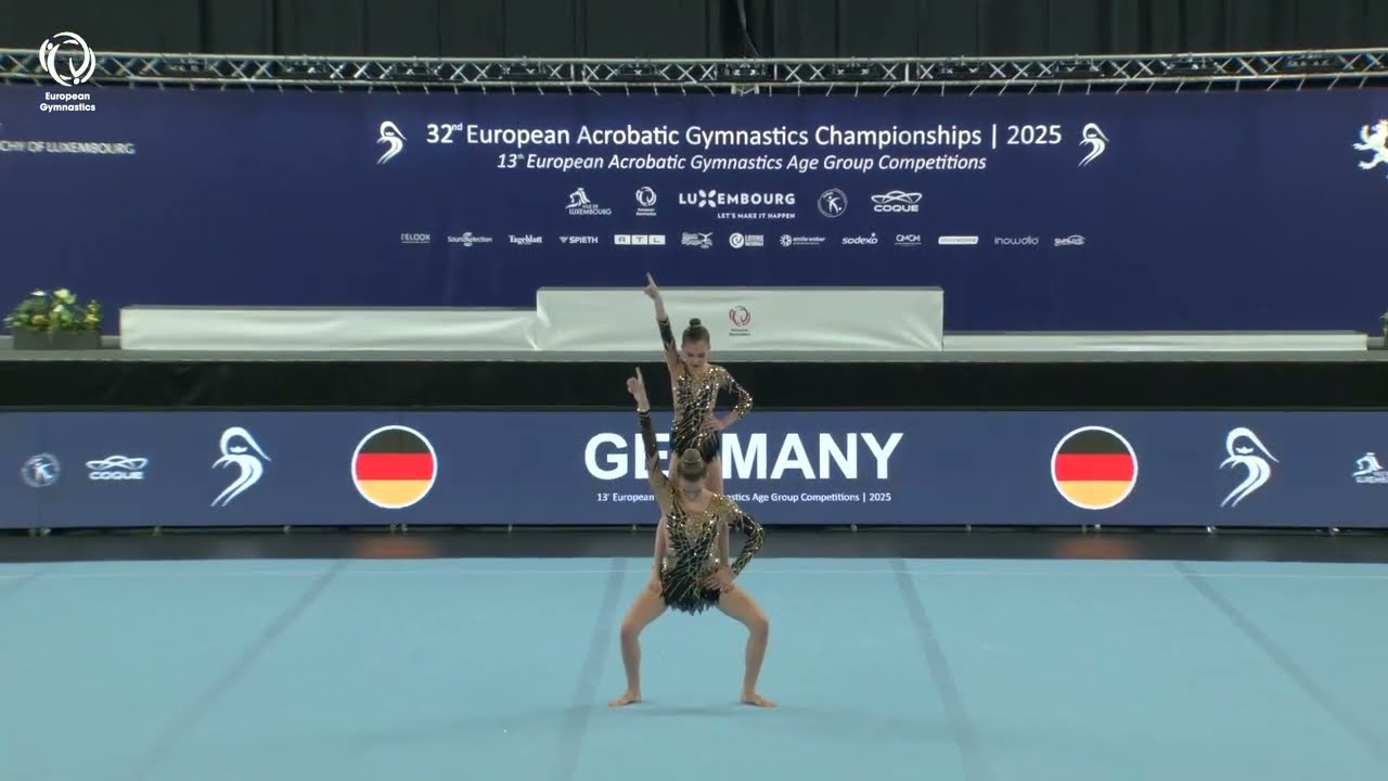 Weissinger & Hafner (GER) - 2025 European Age Group silver medallists, Pre Youth Women's Pairs