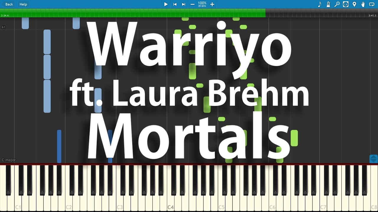 Warriyo - Mortals (ft. Laura Brehm) | Synthesia Piano Cover